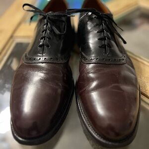 Allen Edmonds Oxford Derby Dress Shoes Oxblood Men 14B